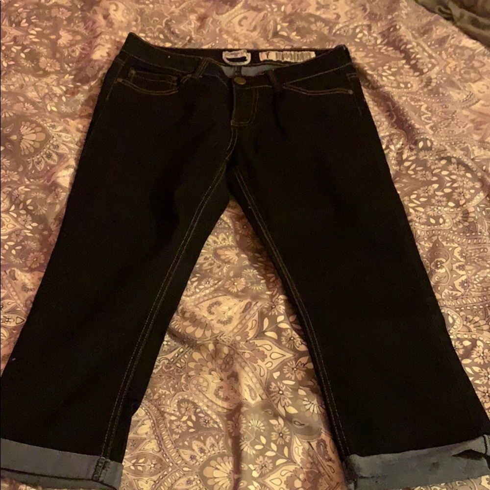 Cropped jeans like new indigo rein